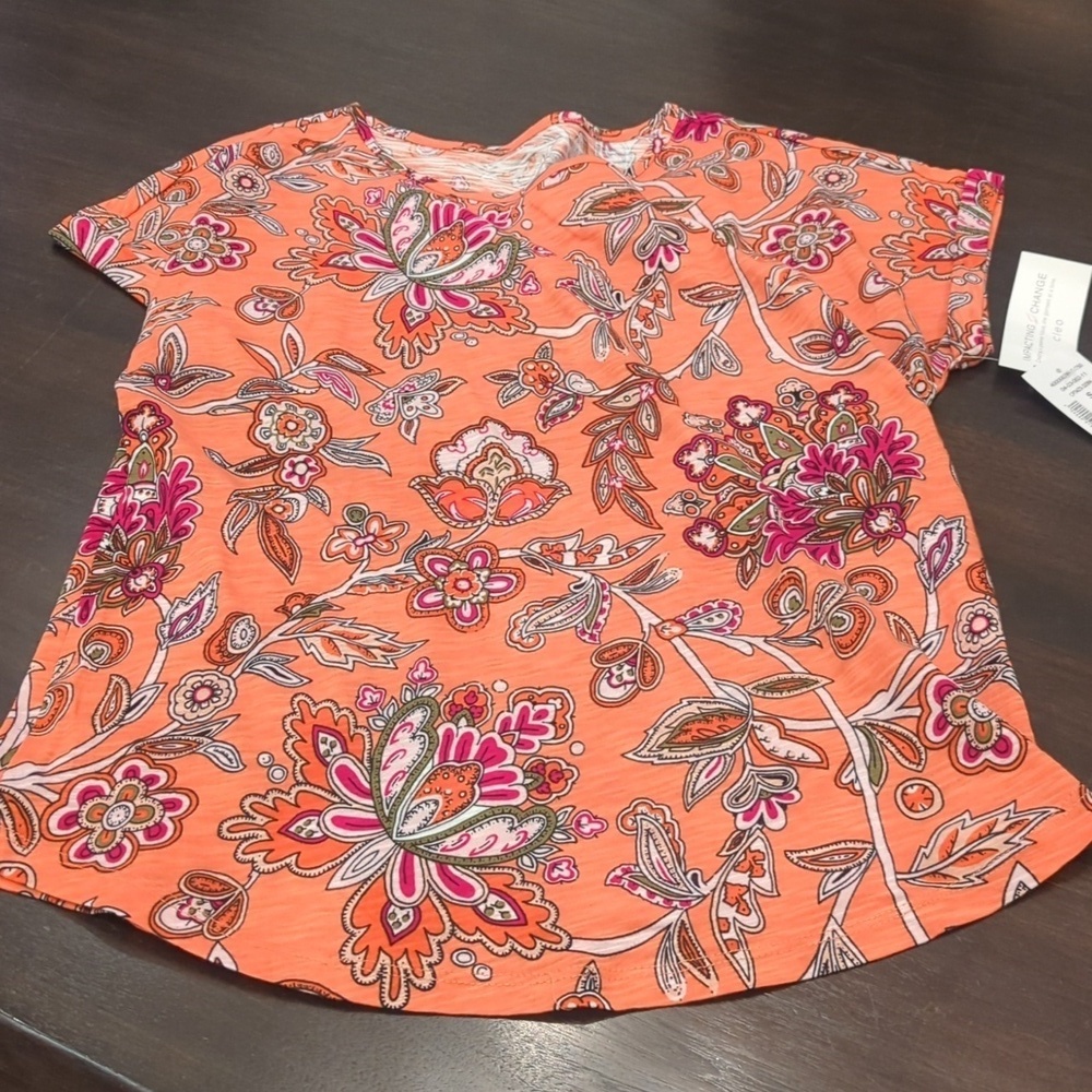 Bundle 2 Cleo Petite Women's Raspberry  Red Holiday 3/4 Sleeve Knot Top -  M